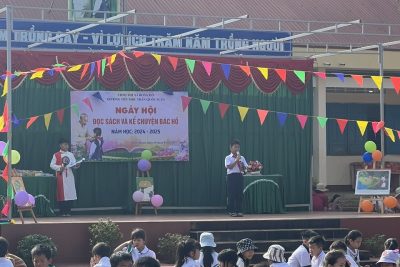 Ngày Hội đọc sách và Hội thi Chúng em kể chuyện Bác Hồ.